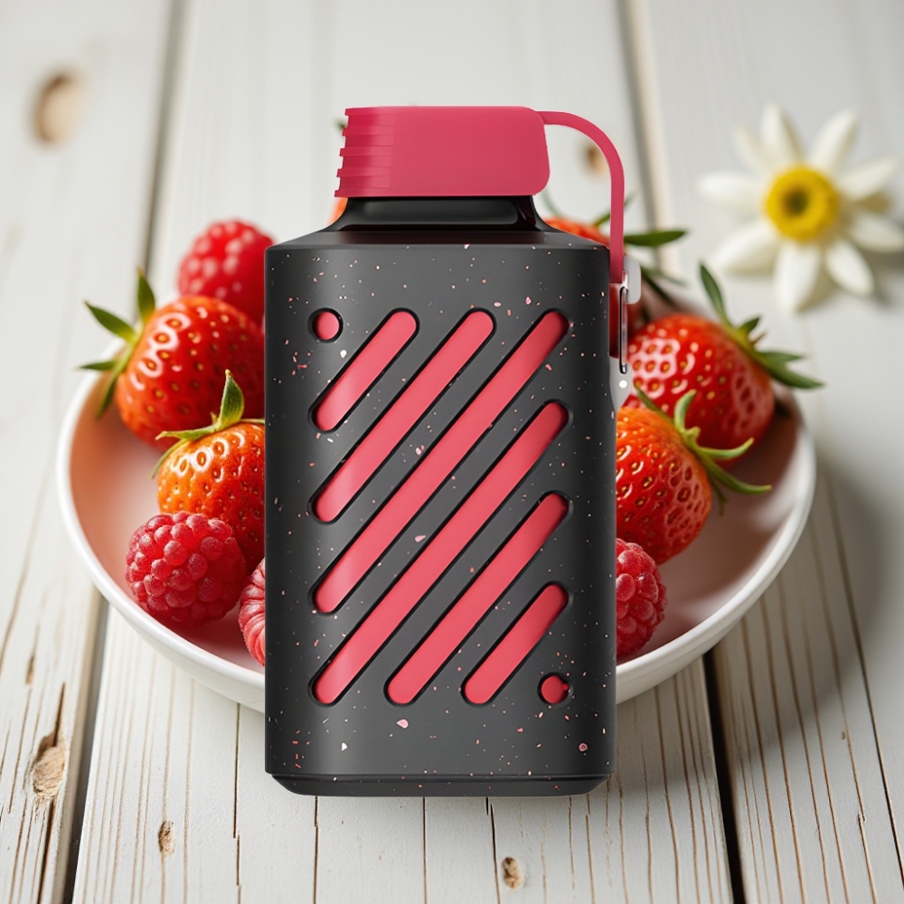 VOZOL GEAR 10000 Kullan-At Vape Çilek Ahududu – 10000 Puff 30 Aroma 20 ml