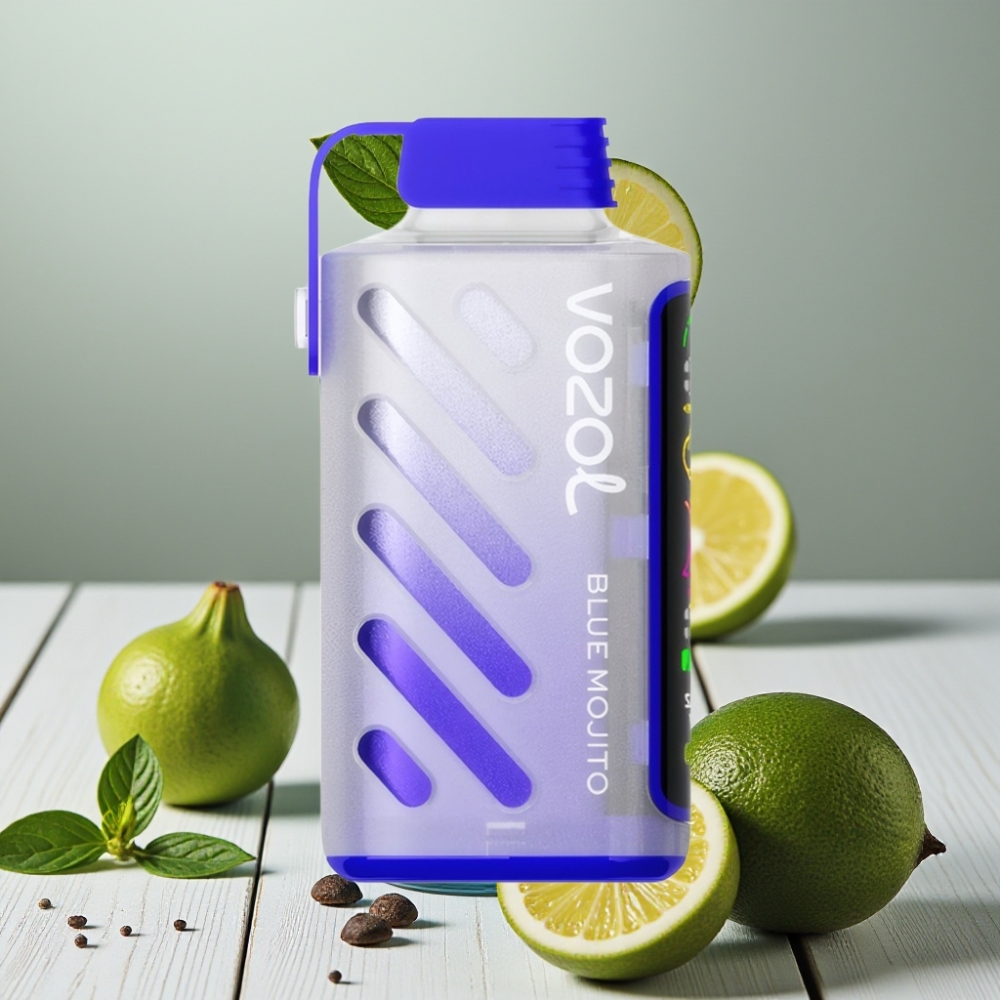 VOZOL Gear Power 20000 Puffs Blue Mojito (Mavi Mojito) 20mL 5 SiLC Tech Dual Mesh Coil