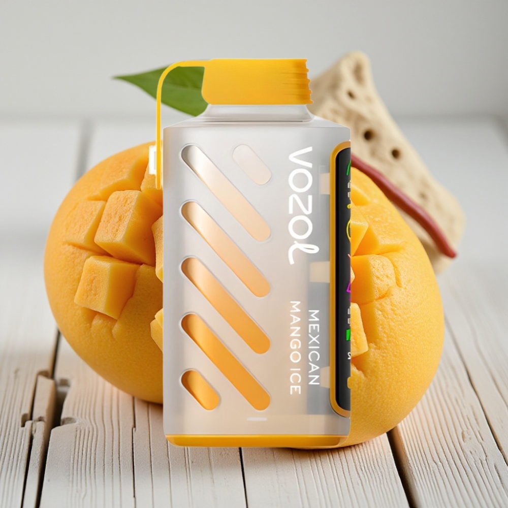VOZOL Gear Power 20000 Puffs Meksika Mango Buz – 20mL 5 Nikotin Dual Mesh Coil