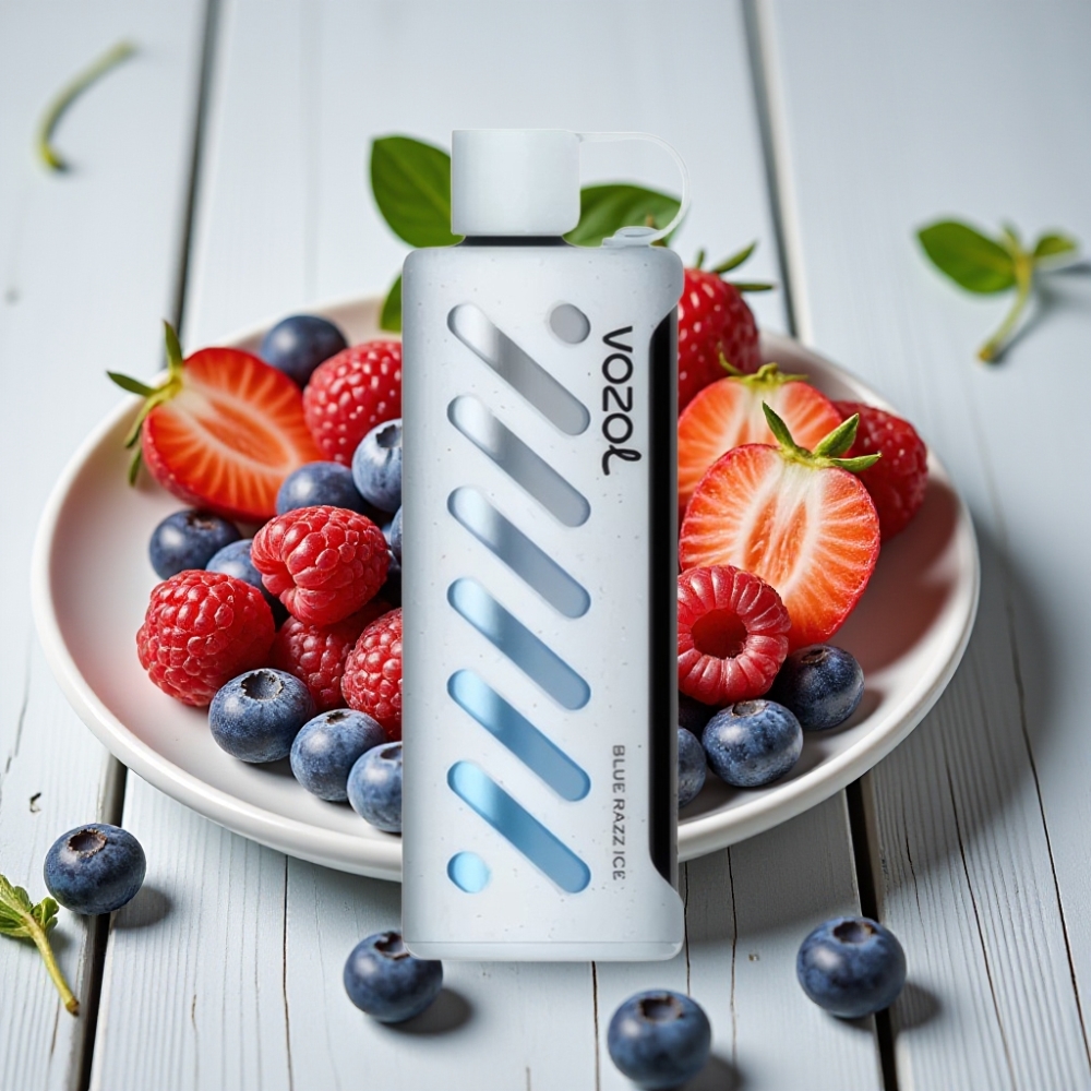 VOZOL Gear Shisha 25000 Puffs Blue Ahududu Buz Aromalı 1000mAh 5mg/ml