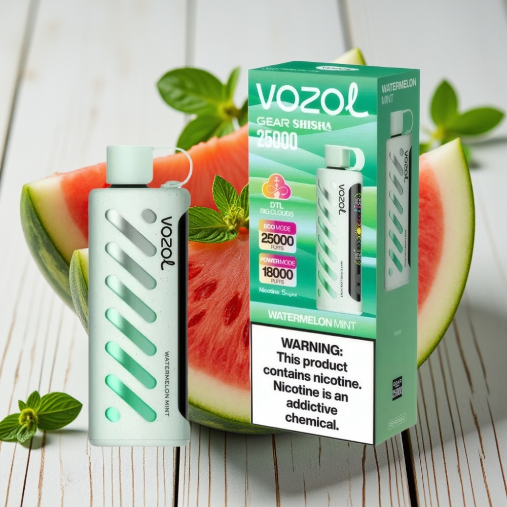 VOZOL Gear Shisha 25000 Puffs Karpuz Naneli 1000mAh 5mg/ml