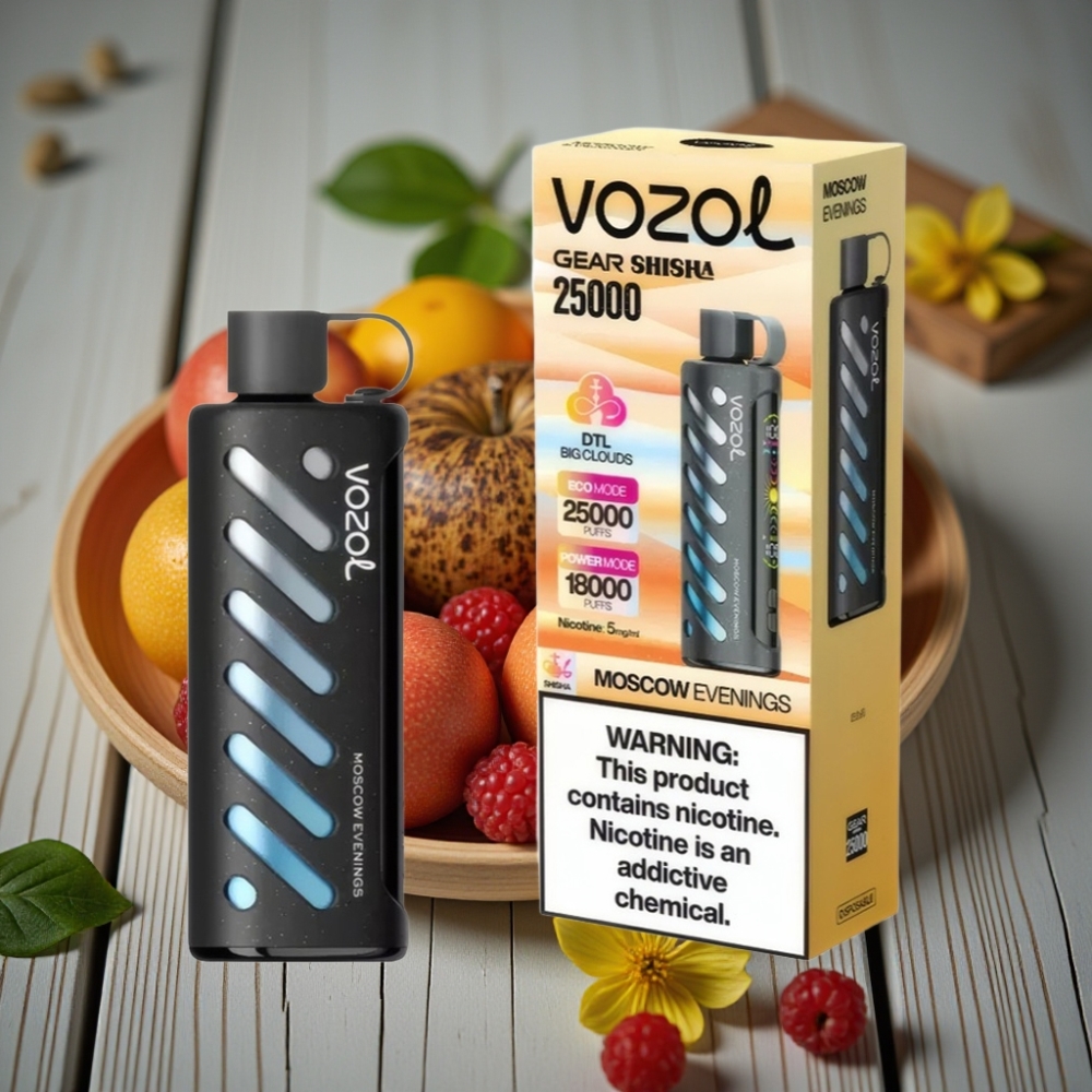 VOZOL Gear Shisha 25000 Puffs Moskova Akşamları 1000mAh 5mg/ml