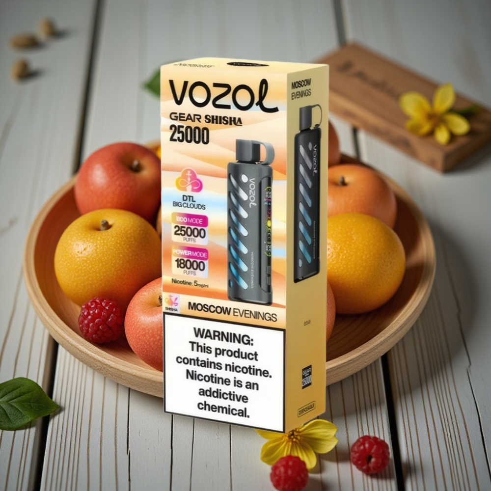 VOZOL Gear Shisha 25000 Puffs Moskova Akşamları 1000mAh 5mg/ml