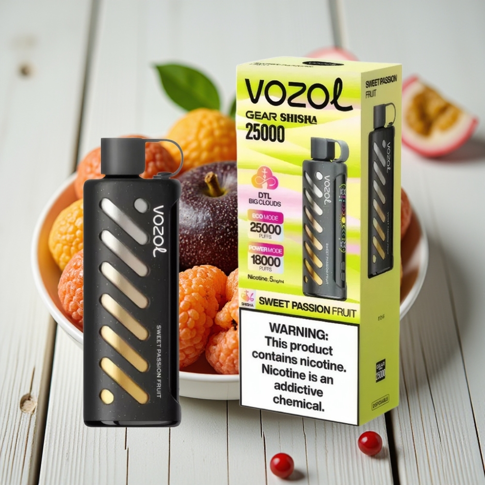 VOZOL Gear Shisha 25000 Puffs Tatlı Çarkıfelek Aroması 1000mAh 5mg/ml