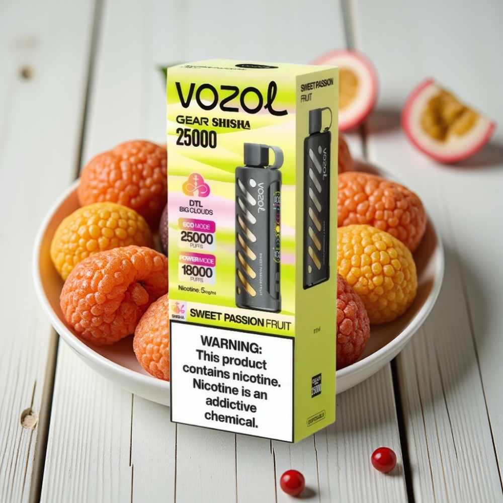 VOZOL Gear Shisha 25000 Puffs Tatlı Çarkıfelek Aroması 1000mAh 5mg/ml