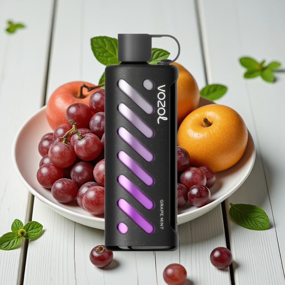 VOZOL Gear Shisha 25000 Puffs Tek Kullanımlık Vape Üzüm Naneli - 1000mAh 5mg/ml Dual Mesh