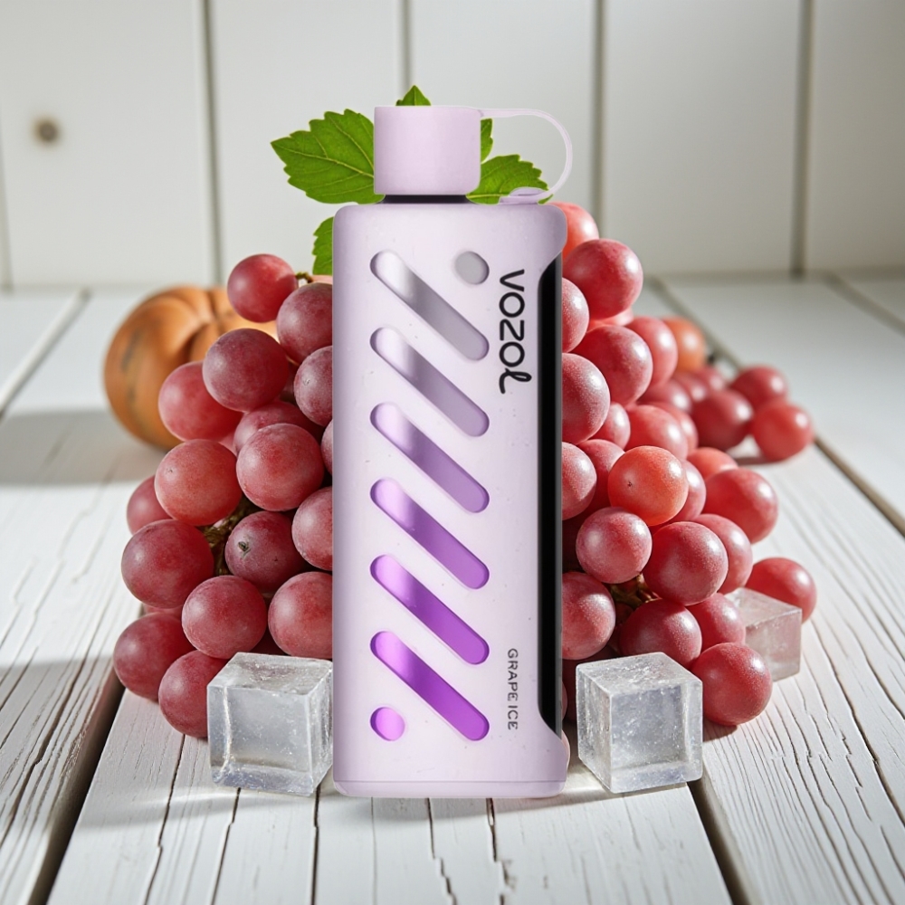 VOZOL Gear Shisha 25000 Puffs Üzüm Buz Aromalı Tek Kullanımlık Vape - 1000mAh 5mg/ml Dual Mesh