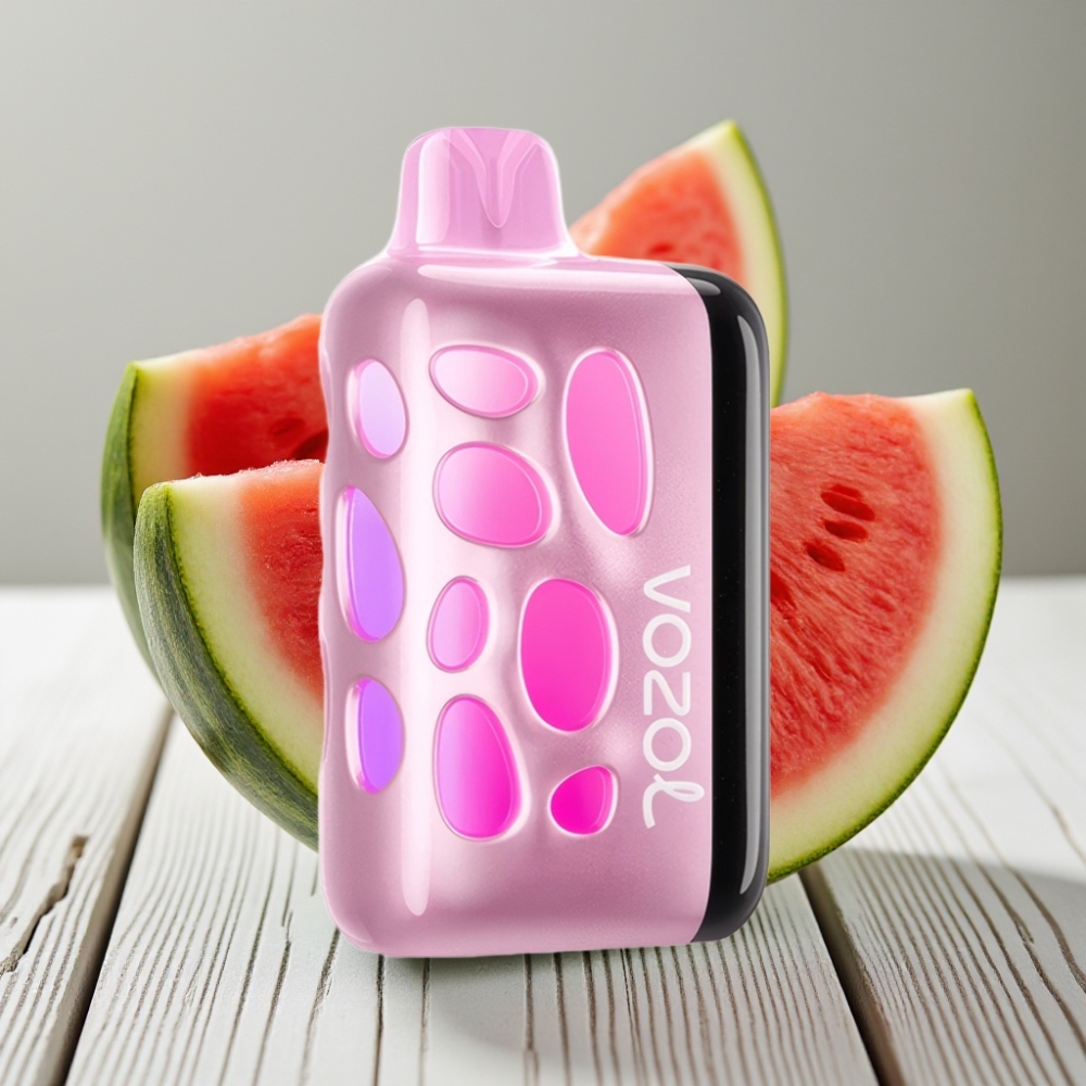 VOZOL RAVE 40000 Kullan-At Vape Karpuz Buzu - 270° Parlak Işık 1000mAh 20/50mg/ml
