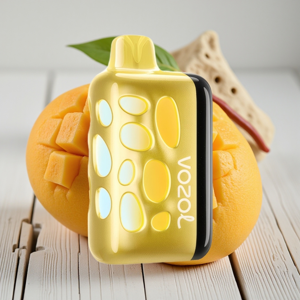 VOZOL RAVE 40000 Kullan-At Vape Parlak Işık Tasarımı 1000mAh Mango Buzlu