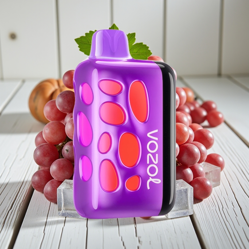 VOZOL RAVE 40000 Kullan-At Vape Üzüm Buzu 1000mAh 20/50mg/ml 80 Şarj 20dk