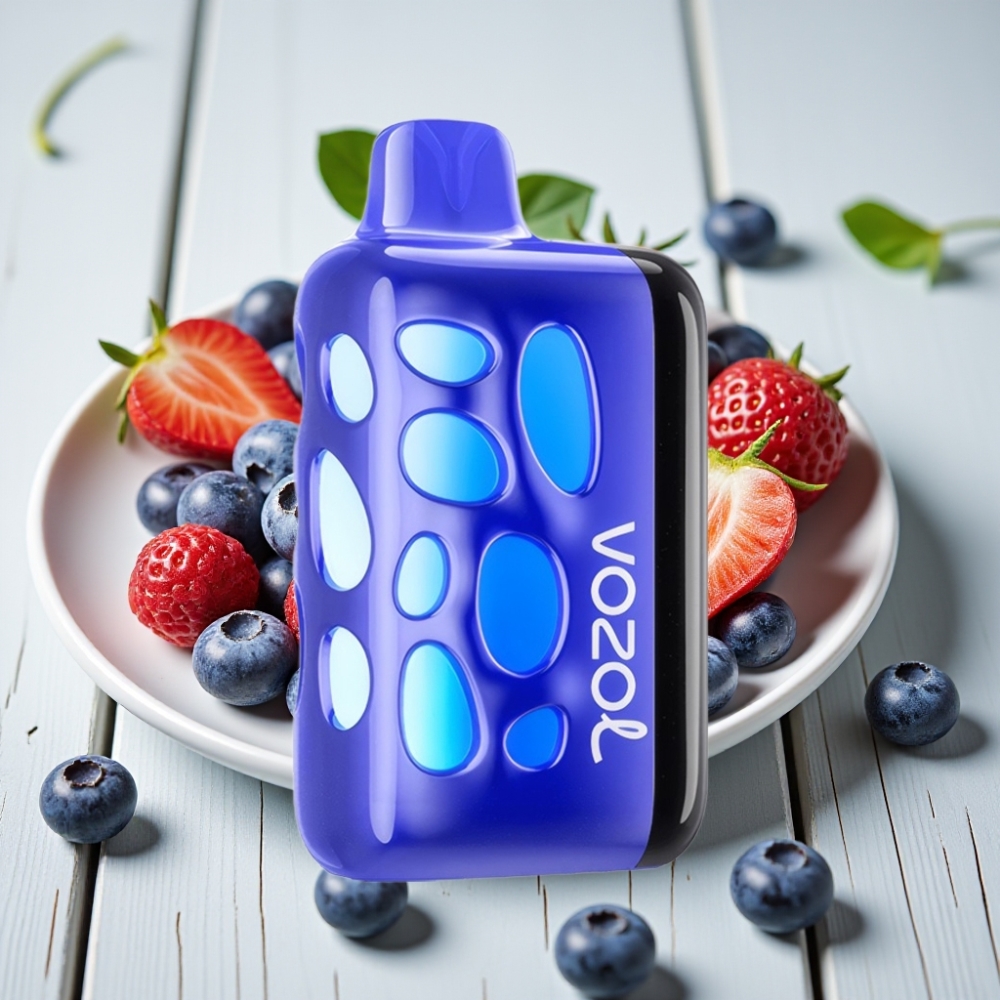 VOZOL RAVE 40000 Tek Kullanımlık Vape Mavi Böğürtlen Buz 1000mAh 20/50mg/ml