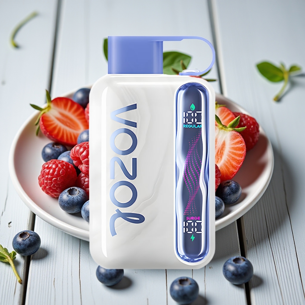 VOZOL STAR 40000 Puffs Kullan-At Vape Mavi Ahududu Buz - 1000mAh 20/50mg/ml