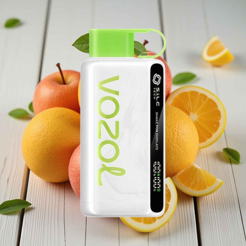 VOZOL STAR 9000/12000 Tek Kullanımlık Vape Ekşi Elma Buz - 650mAh 9000/12000 Puffs SiLC TECH
