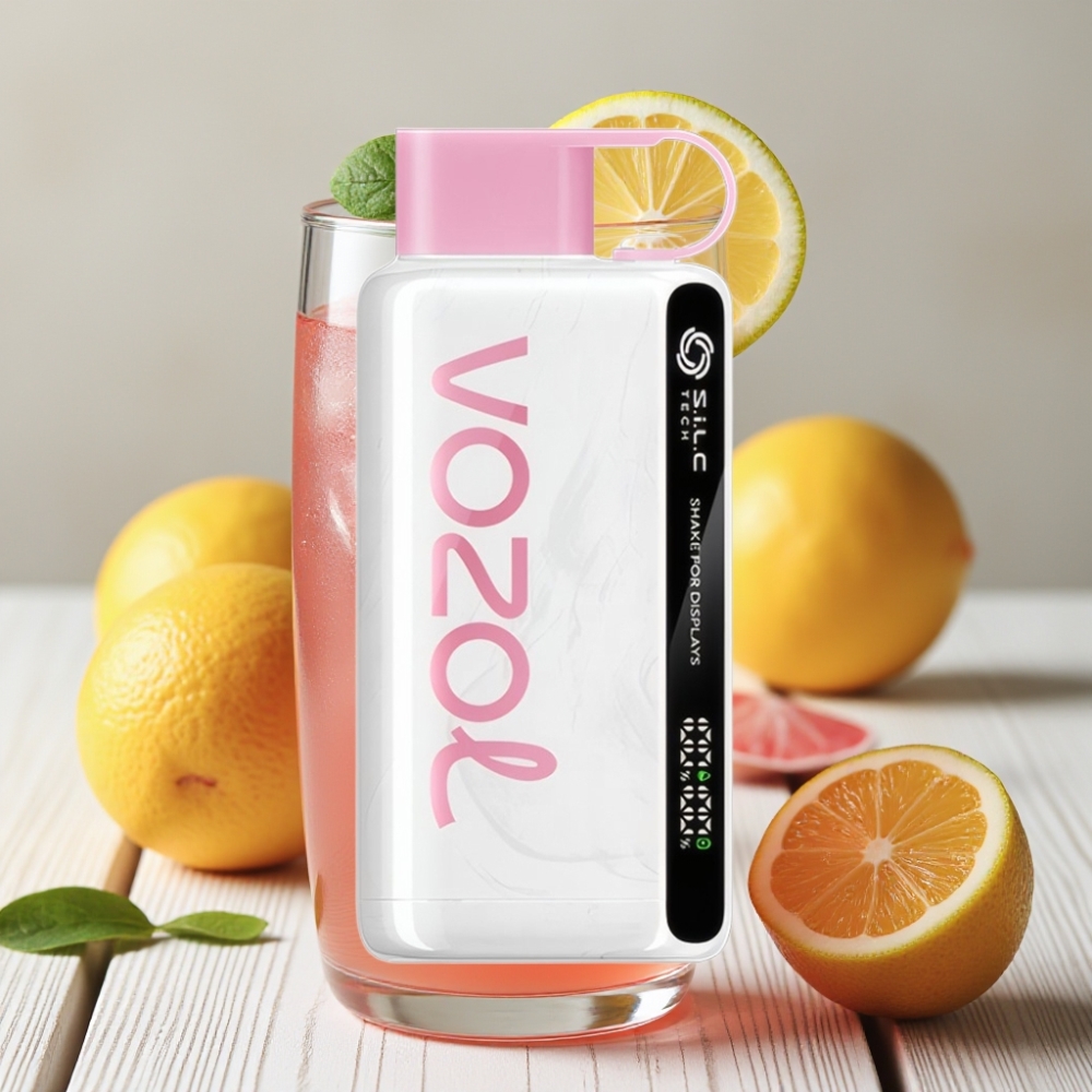 VOZOL STAR 9000/12000 Tek Kullanımlık Vape Pembe Limonata SiLC TECH 650mAh 9000/12000 Puff