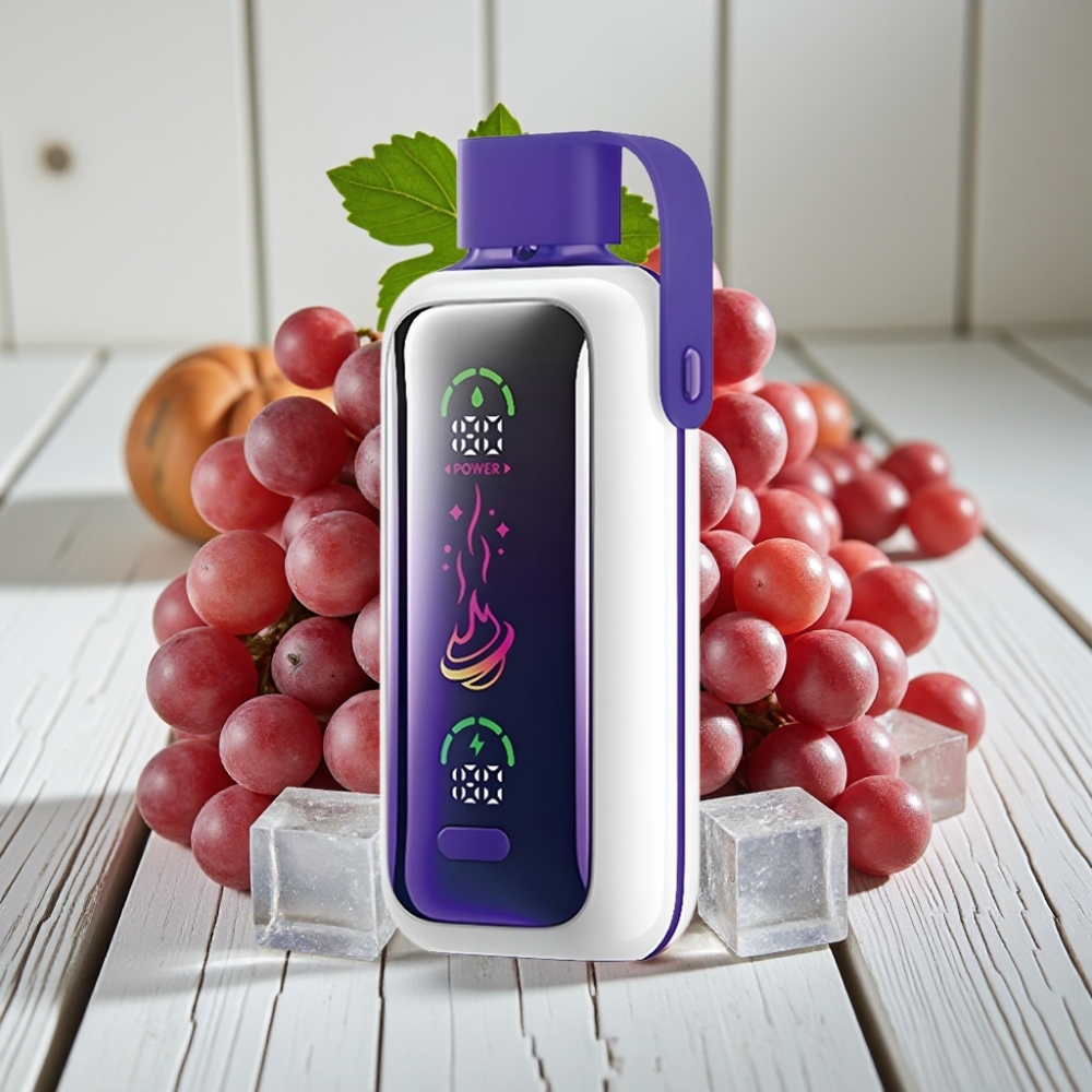 VOZOL Star 20000 Puffs Üzüm Buz 22 HD Ayna Ekran 650mAh 0/20/50mg