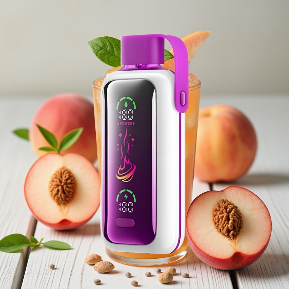VOZOL Star 20000 Puffs Şeftali Buz 22 HD Ayna Ekran 650mAh 50mg/ml