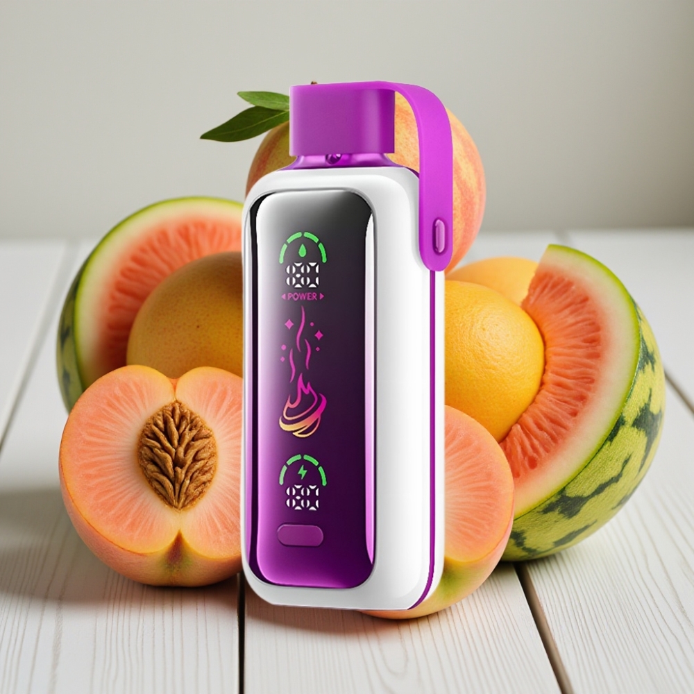 VOZOL Star 20000 Puffs Şeftali Mango Karpuz 650mAh 22 HD Ayna Ekran
