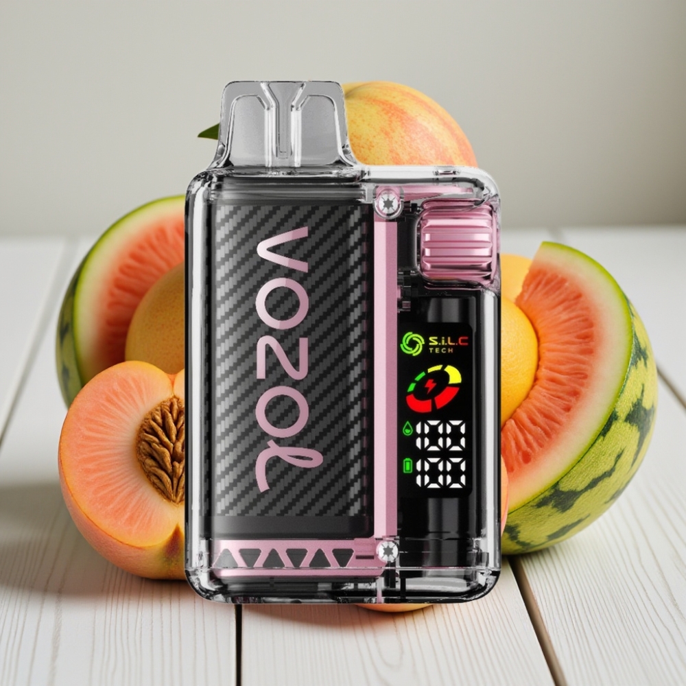 VOZOL Vista 20000 Puffs Şarj Edilebilir Şeftali Mango Karpuz Aromalı - 650mAh 2 Nikotin OLED Ekran