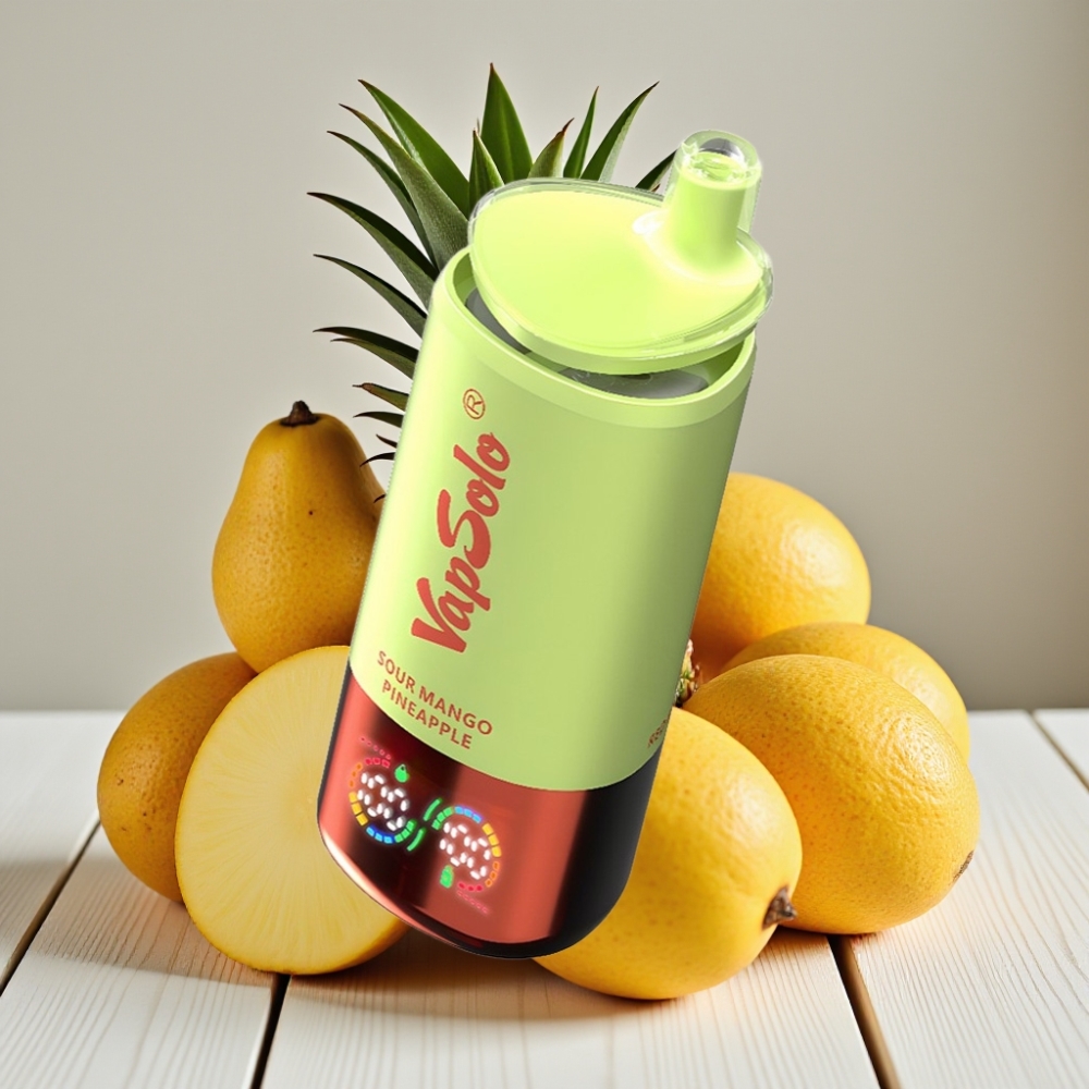 VapSolo Triple 30000 Puffs Ekşi Mango Ananas – 40ml 3 Tank Type-C