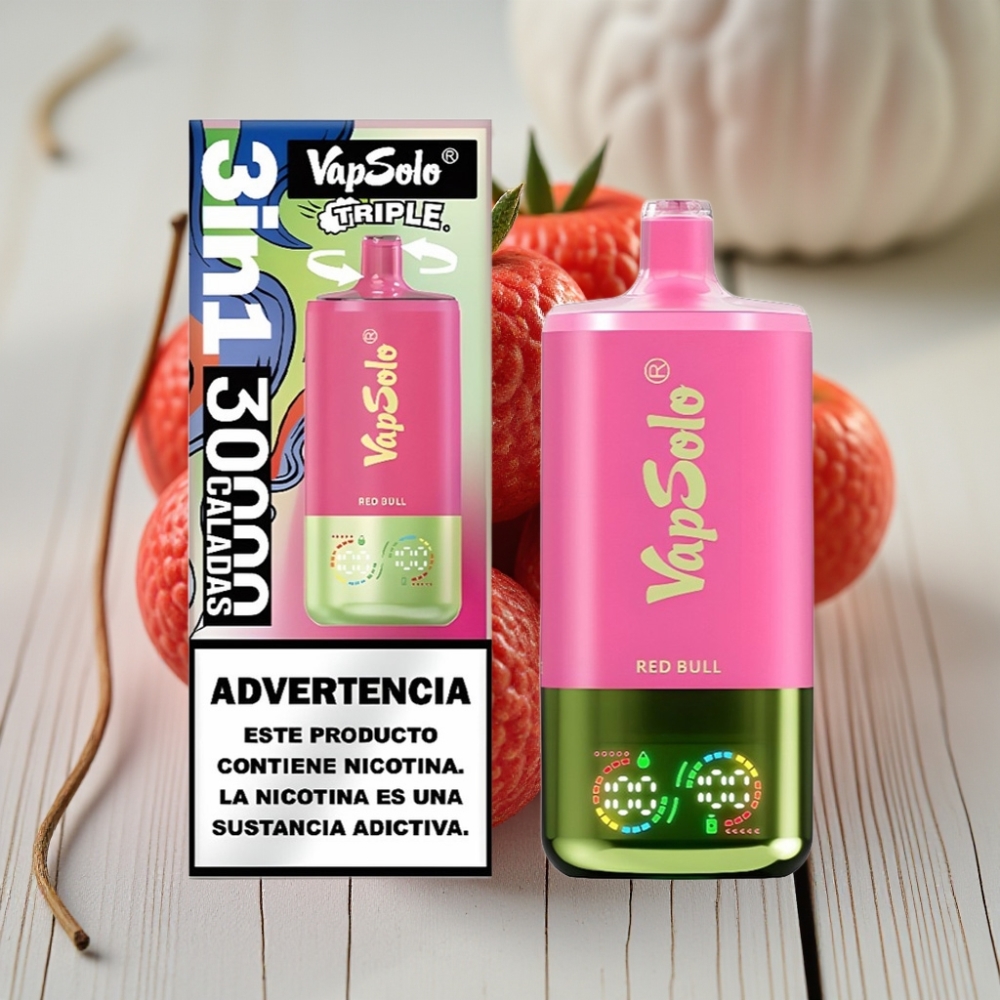 VapSolo Triple 30000 Puffs Red Bull (40ml 20/50mg Type-C)