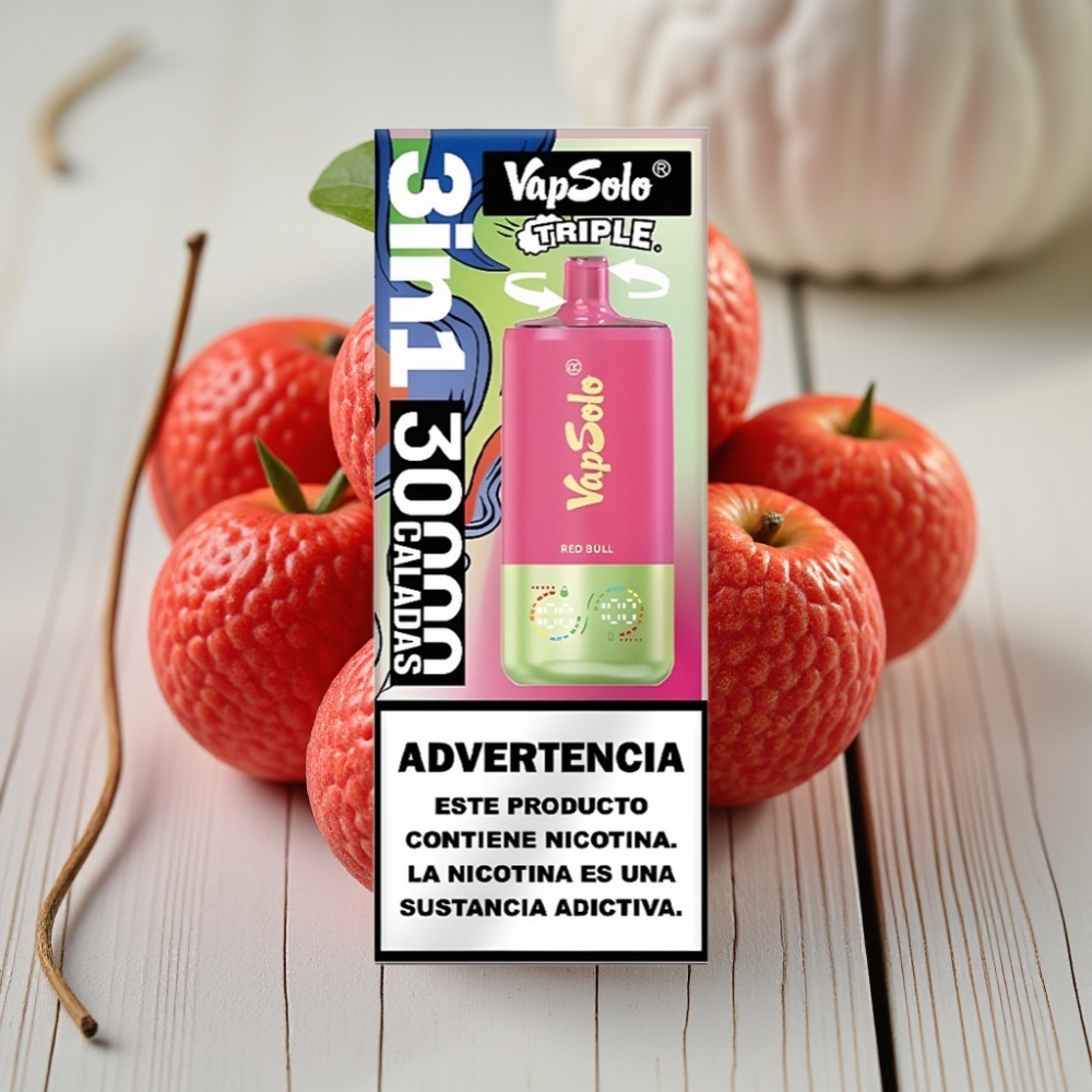 VapSolo Triple 30000 Puffs Red Bull (40ml 20/50mg Type-C)