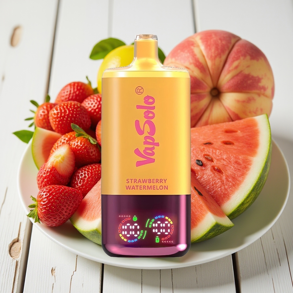 VapSolo Triple 30000 Puffs Çilek Karpuz  Limon Şeftali - 40ml 20/50mg Type-C