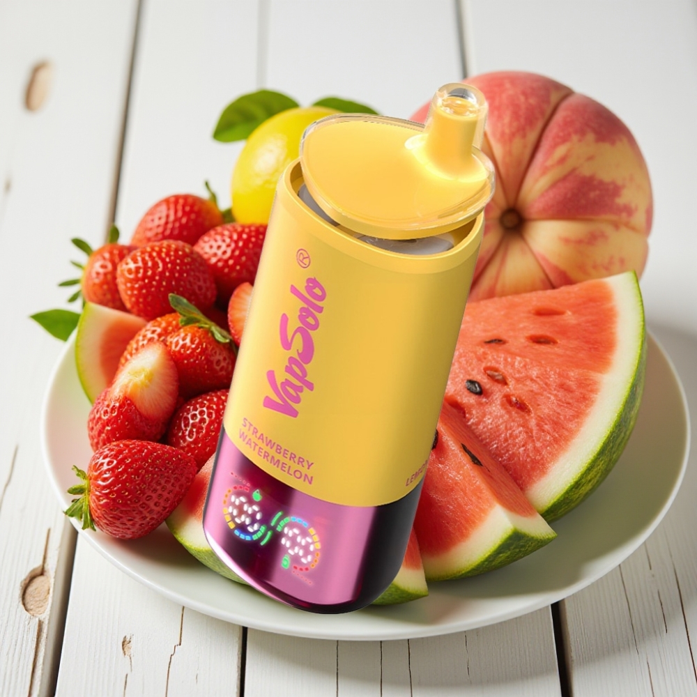 VapSolo Triple 30000 Puffs Çilek Karpuz  Limon Şeftali - 40ml 20/50mg Type-C