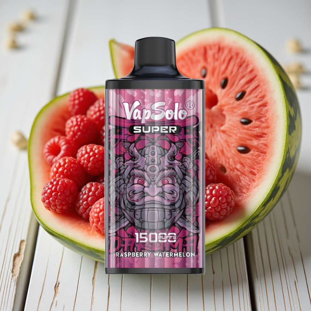 Vapsolo Super 15000 Puffs Ahududu Karpuz 40ml 850mAh Type-C