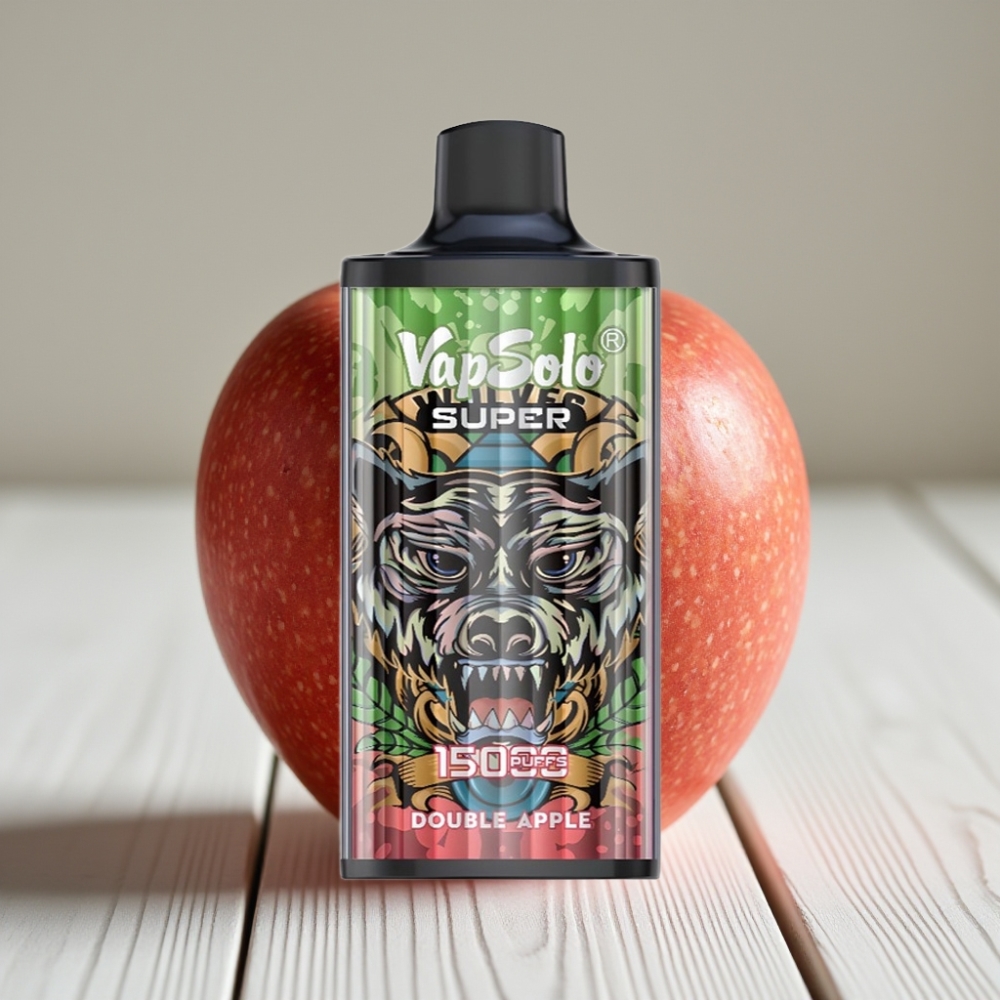 Vapsolo Super 15000 Puffs Çift Elma Aromalı 40ml 850mAh Type-C