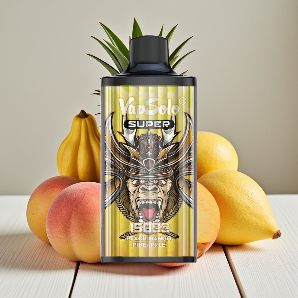Vapsolo Super 15000 Puffs Şeftali Mango Ananas Aromalı - 40ml 850mAh Type-C