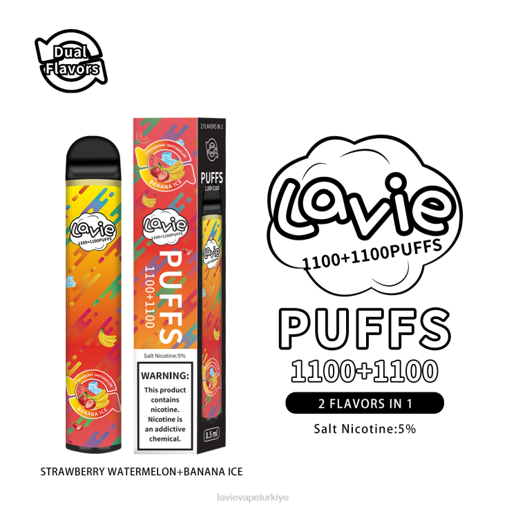 Lavie Puffs 848HZ295 LAVIE BAR Switch 2200 nefes çilekli karpuz/muzlu buz