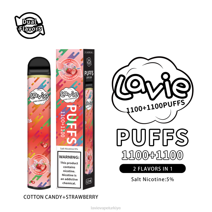 Lavie Vape Price 848HZ293 LAVIE BAR Switch 2200 nefes pamuk şeker/çilek