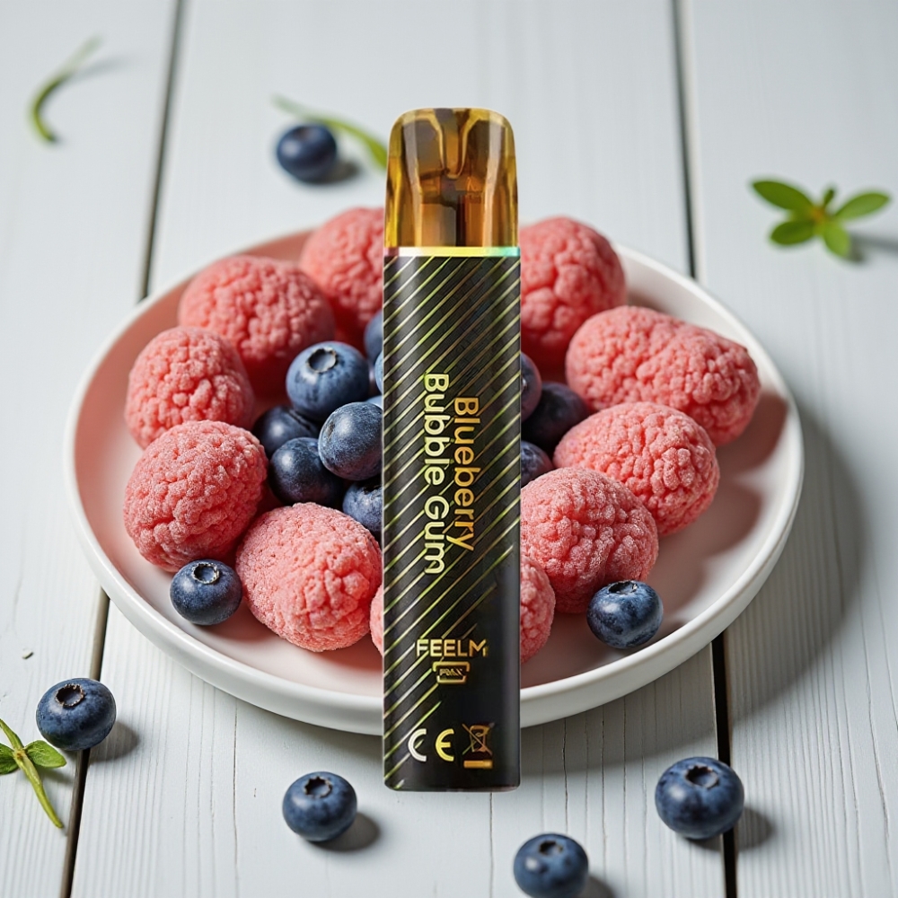 JNR Black&Golden 600+200 Puffs Tek Kullanımlık Vape Yaban Mersili Bubble Gum 800 Puffs 550mAh 2ml