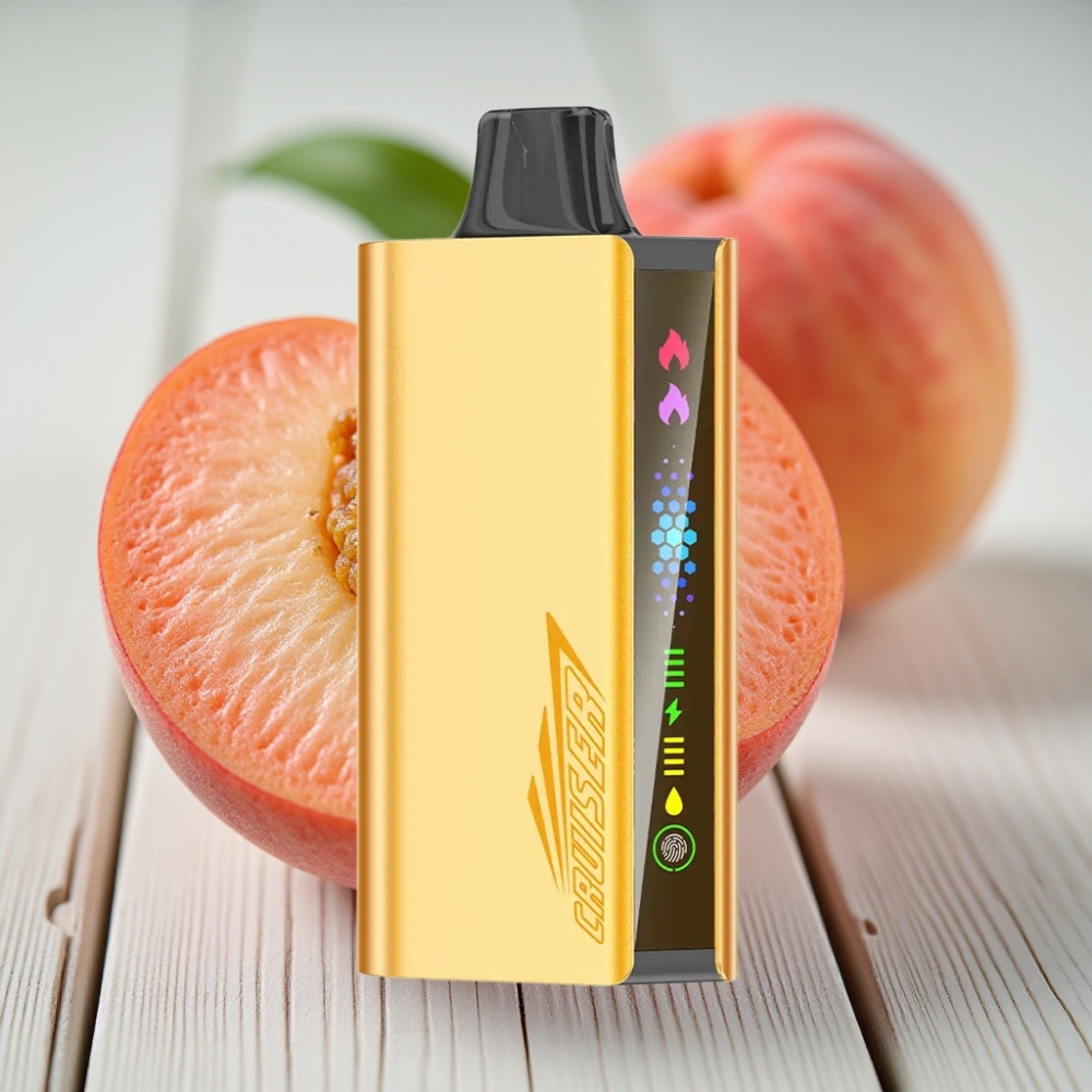 JNR Cruiser 12000 Puf Şarjsız Tek Kullanımlık Vape Şeftali Buz 3500mAh 25ml 1.2ohm
