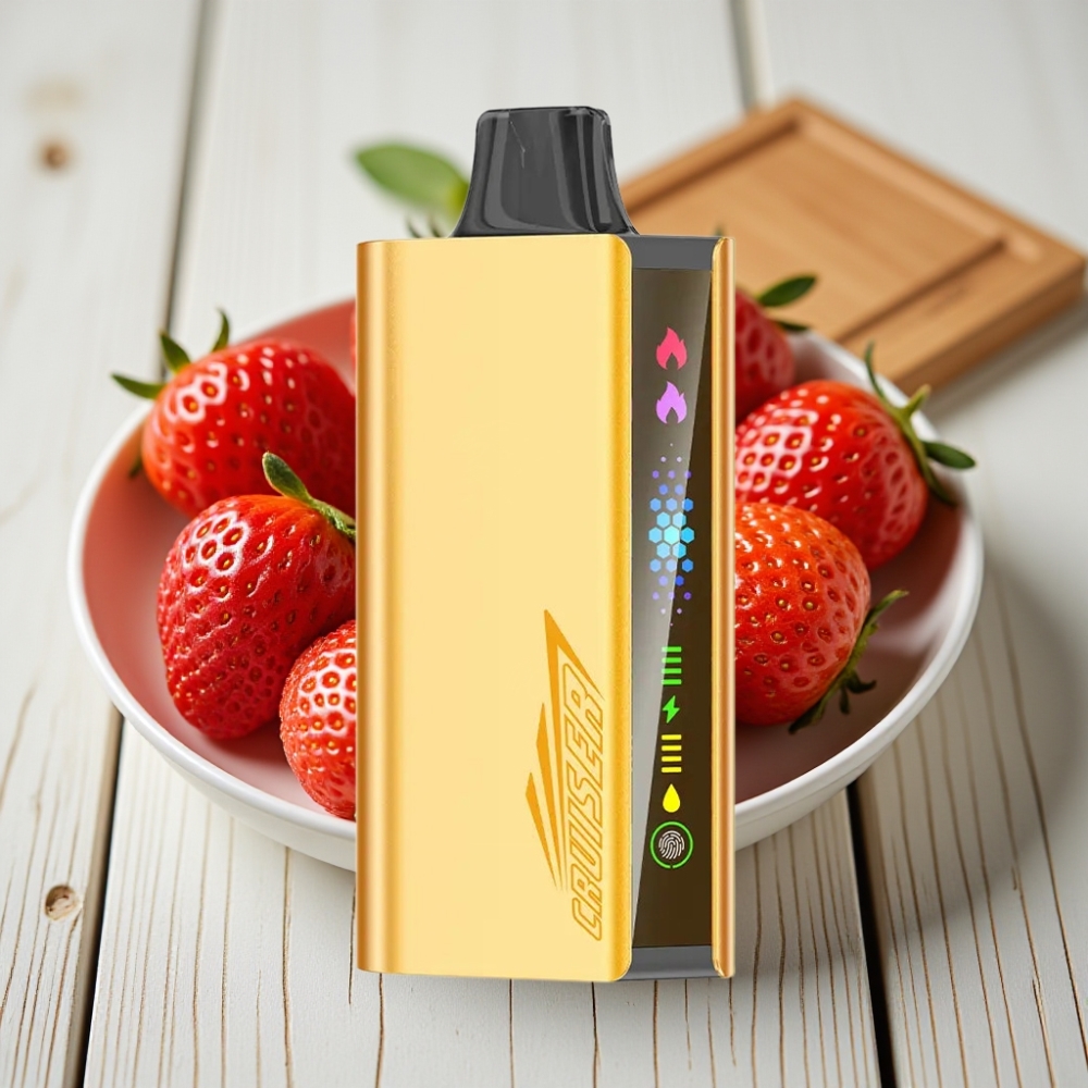 JNR Cruiser 12000 Puffs Şarjsız Tek Kullanımlık Vape Chupa Chups Çilek, 3500mAh, 25ml, 1.2ohm