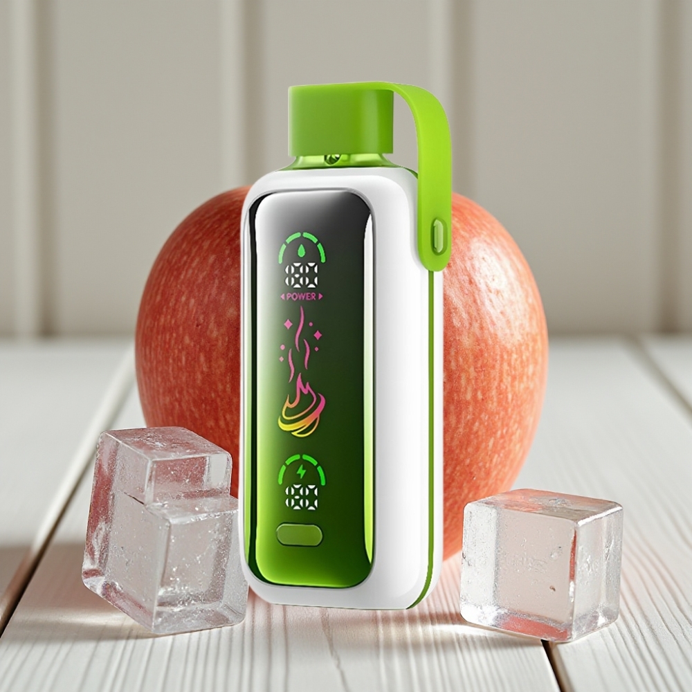 VOZOL Star 20000 Puffs Çift Elma Buz, 2.2" HD Ayna Ekran, 650mAh, 20000 Puff